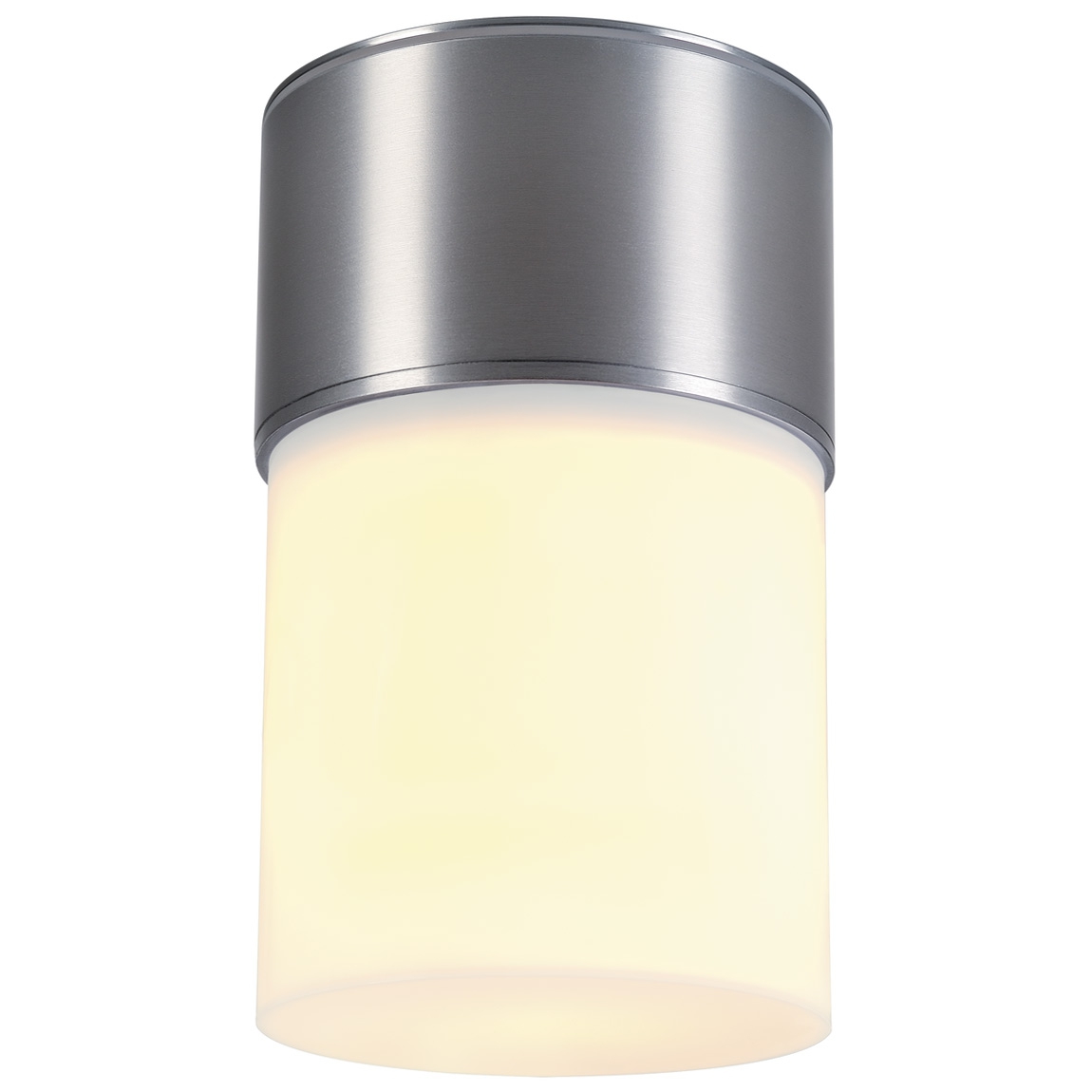SLV 1000338 ROX ACRYL CL светильник потолочный IP44 для лампы E27 20Вт макс., матир. алюминий/ белый (ex 230720)