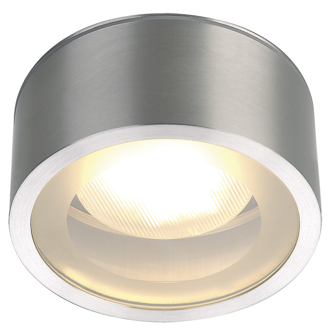 SLV 1000339 ROX GX53 C светильник потолочный IP44 для лампы GX53 11Вт макс., матированный алюминий (ex 230726)