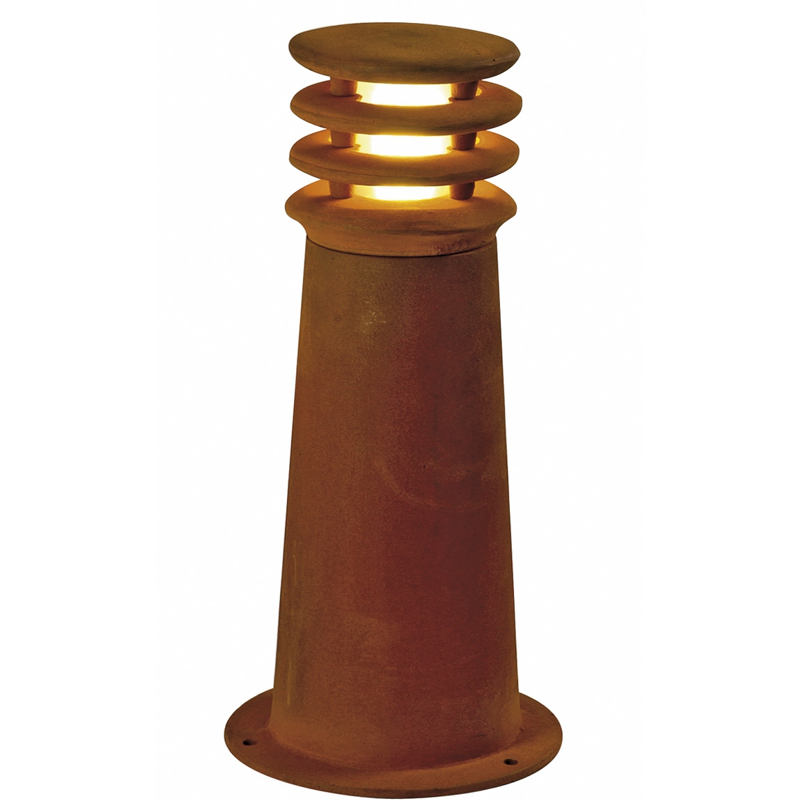 SLV 233407 RUSTY ROUND 40 LED светильник ландшафтный IP55 8.6Вт с LED 3000К, 70лм, бурый