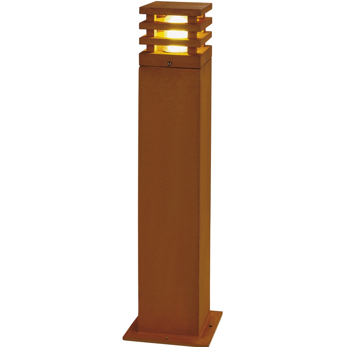 SLV 233437 RUSTY SQUARE 70 LED светильник ландшафтный IP55 8.6Вт с  LED 3000К, 90лм, бурый