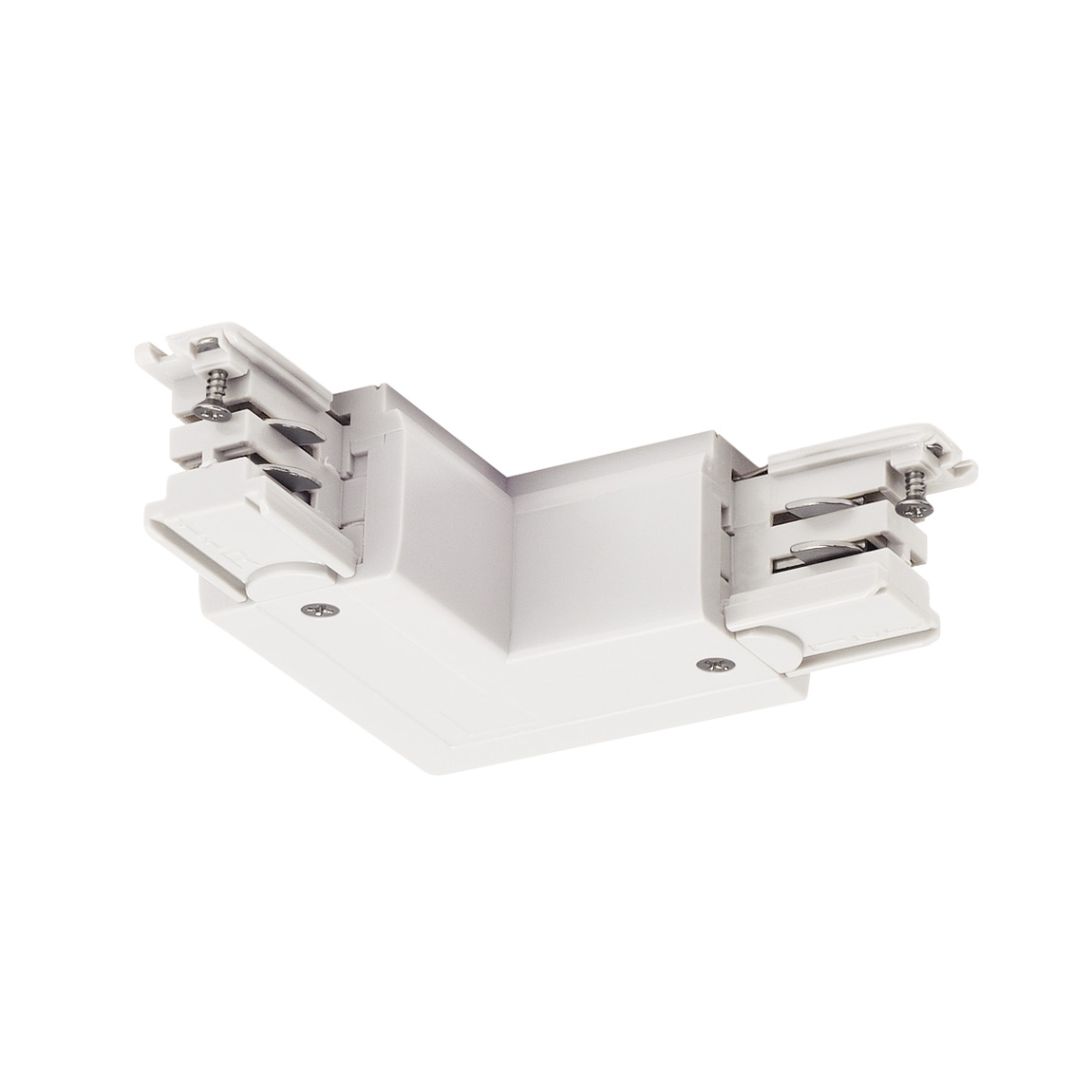 SLV 1001385 3Ph | S-TRACK, L-коннектор с разъёмом питания, 16А макс., GND по внутреннему углу, белый (ex 175111)