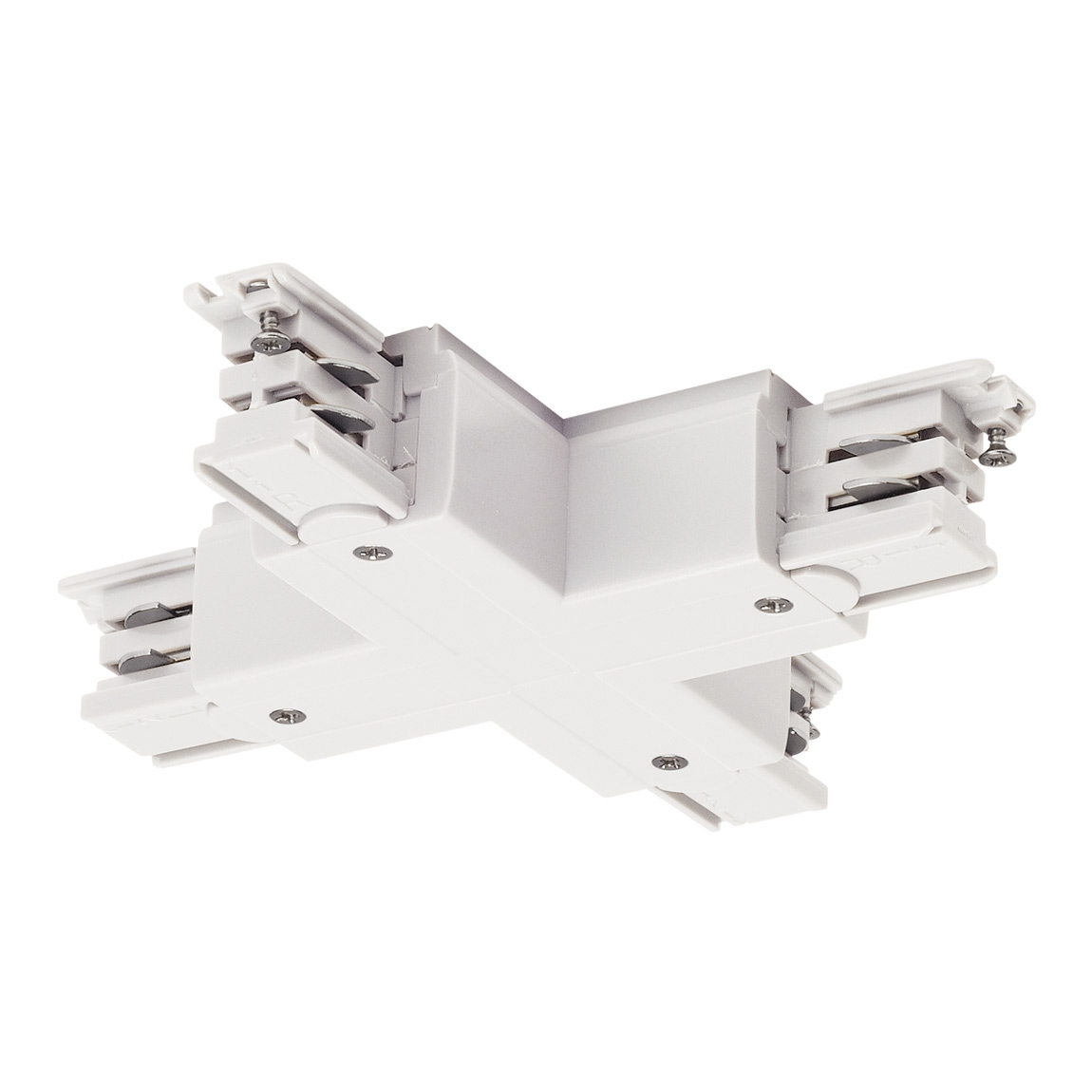 SLV 1001389 3Ph | S-TRACK, X-коннектор с разъёмом питания, 16А макс., белый RAL9016 (ex 175151)