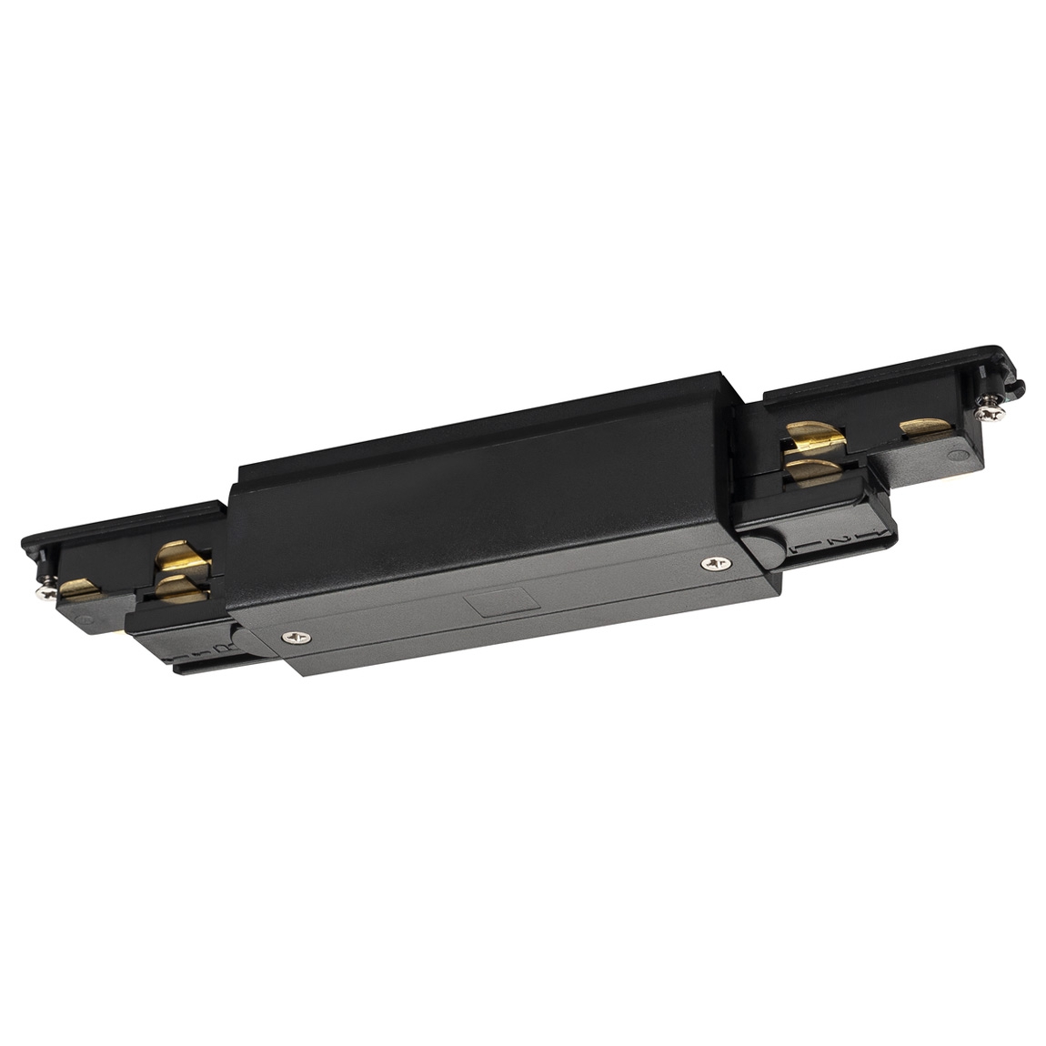 SLV 1002643 S-TRACK DALI, коннектор прямой внешний с разъёмами питания, 16А макс., черный