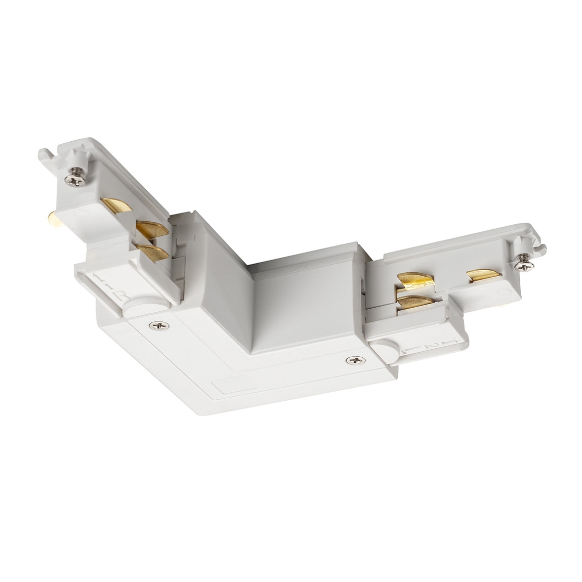 SLV 1002649 S-TRACK DALI, L-коннектор с разъёмом питания, 16А макс., GND по внешнему углу, белый