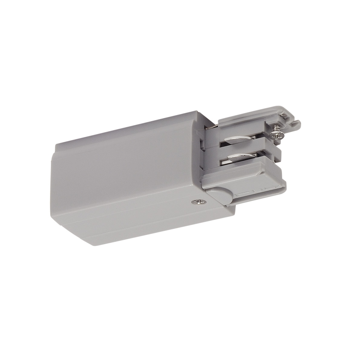 SLV 175044 3Ph | S-TRACK, разъём питания торцевой, GND справа, 16А макс., серебристый