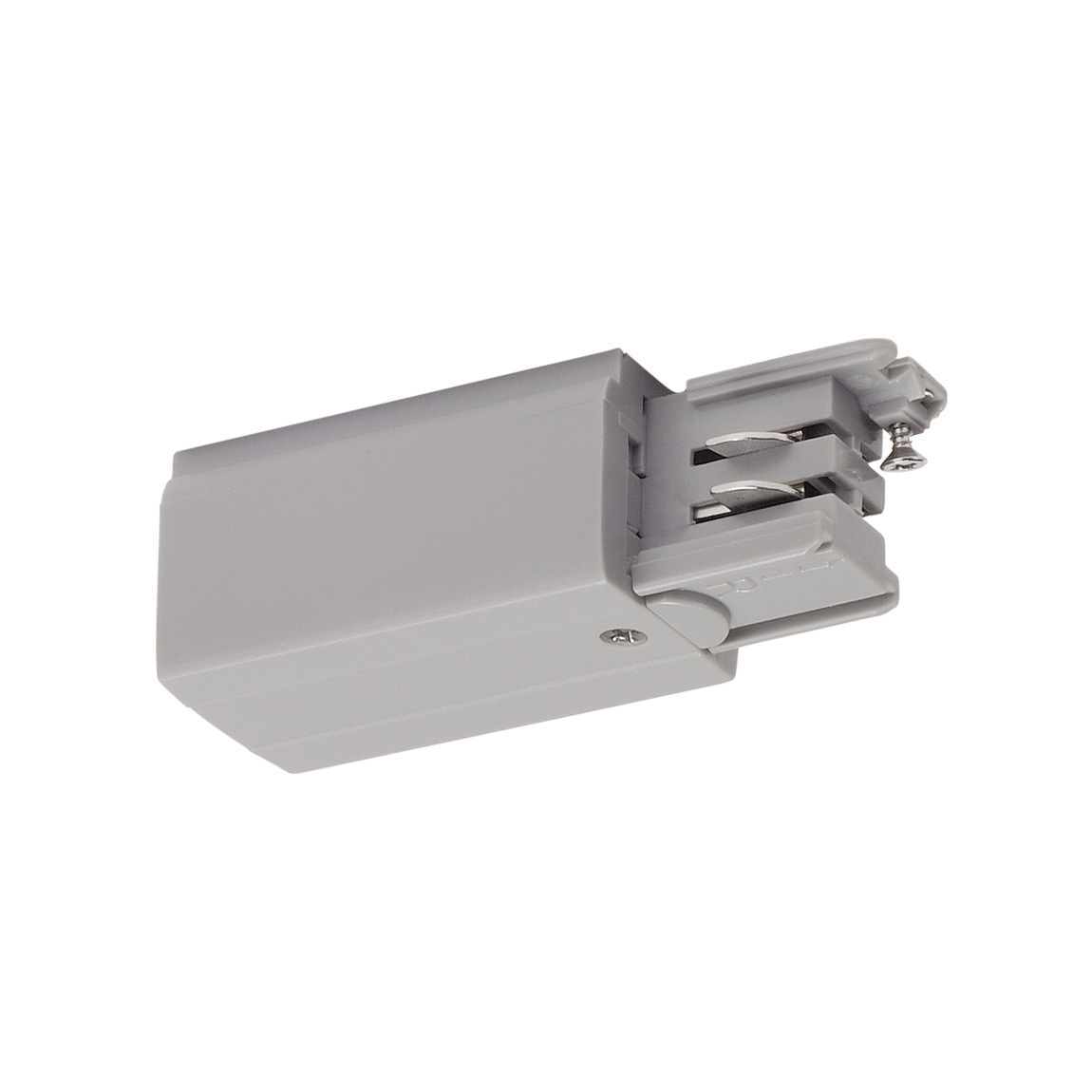 SLV 175054 3Ph | S-TRACK, разъём питания торцевой, GND слева, 16А макс., серебристый