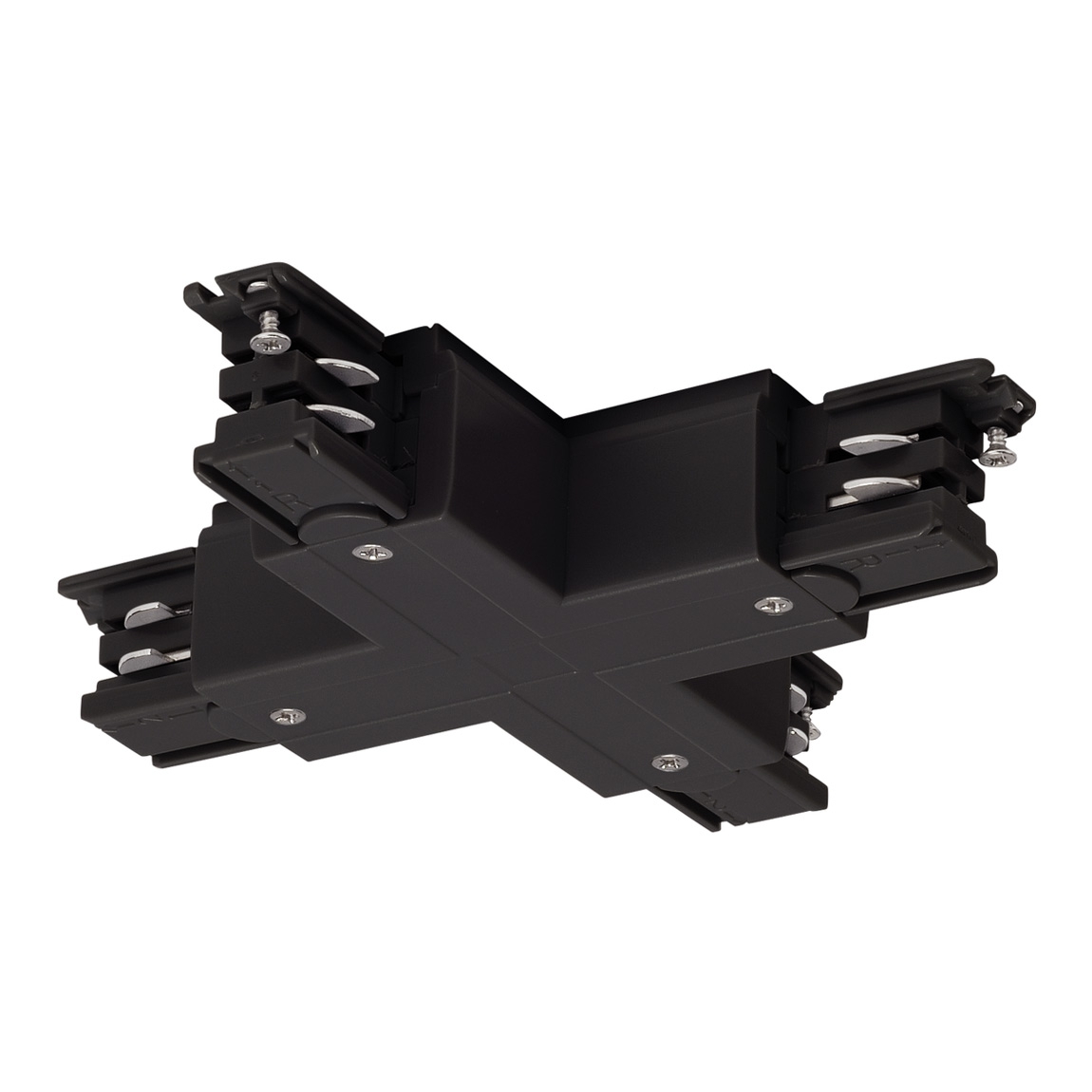 SLV 175150 3Ph | S-TRACK, X-коннектор с разъёмом питания, 16А макс., черный