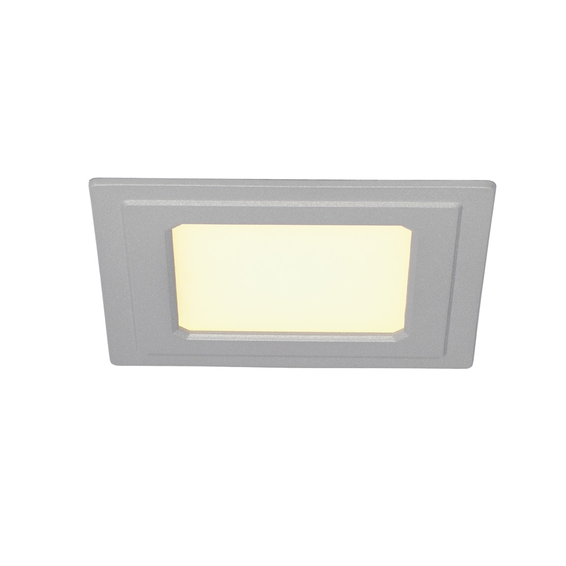 SLV 162793 SENSER SQUARE  6W светильник встраиваемый 350мА c SMD LED 6Вт, 3000К, 240лм, без БП, серебристый