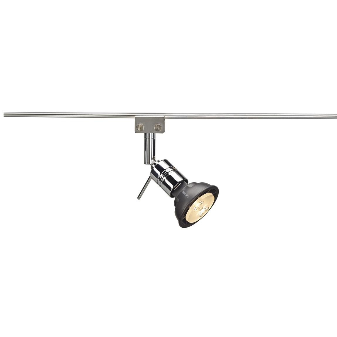 SLV 186272 GLU-TRAX®, SOLO 90° светильник 12В AC для лампы QR-C51 35Вт макс., хром