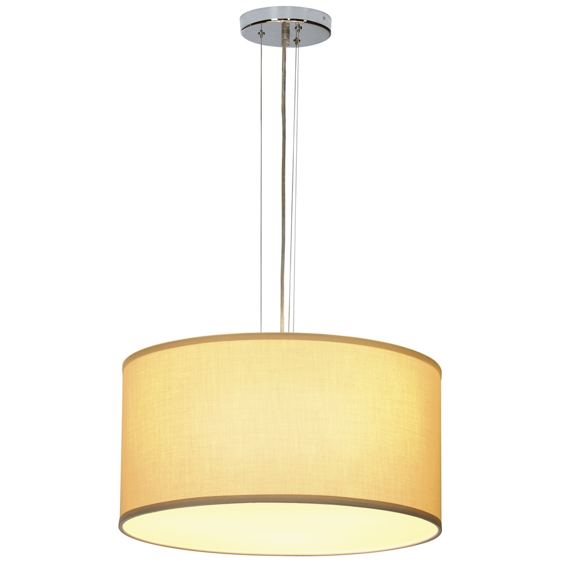 SLV 155463 SOPRANA PD-5 светильник подвесной для 3-х ламп E27 по 60Вт макс., хром/ бежевый