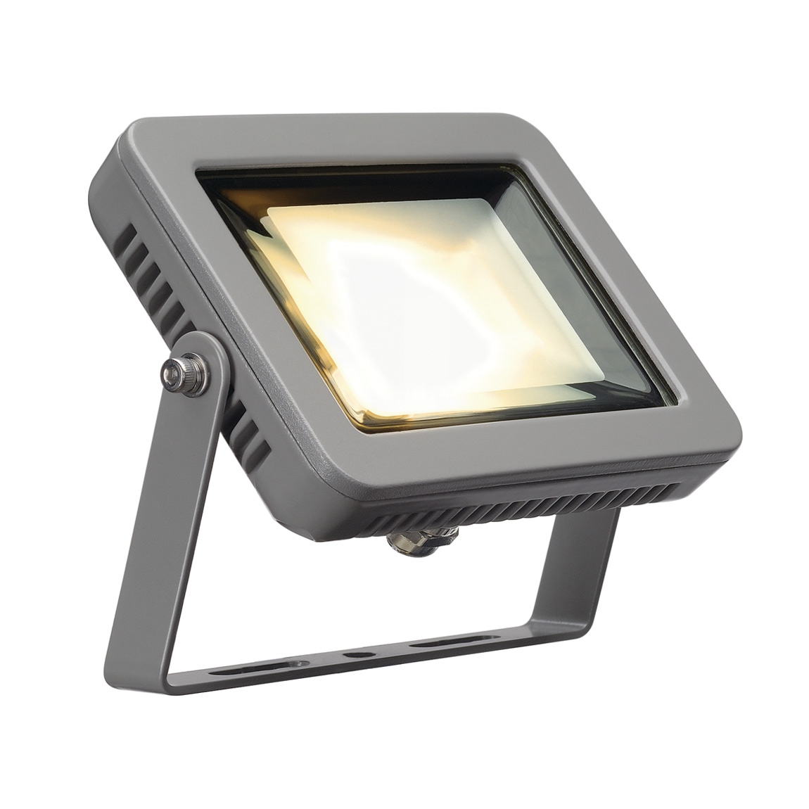 SLV 232804 SPOODI 15 светильник накладной IP55 10Вт с LED 3000К, 760лм, 90°, кабель 2м с вилкой, серебристый