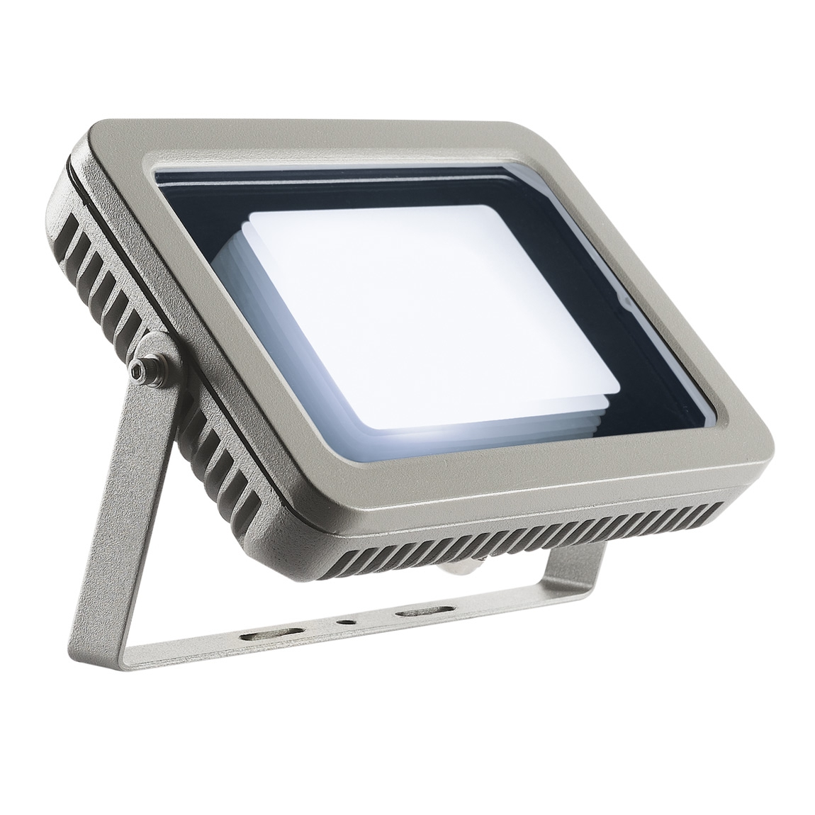 SLV 232834 SPOODI 20 светильник накладной IP55 30Вт с LED 4000К, 2680лм, 80°, кабель 2м с вилкой, серебристый