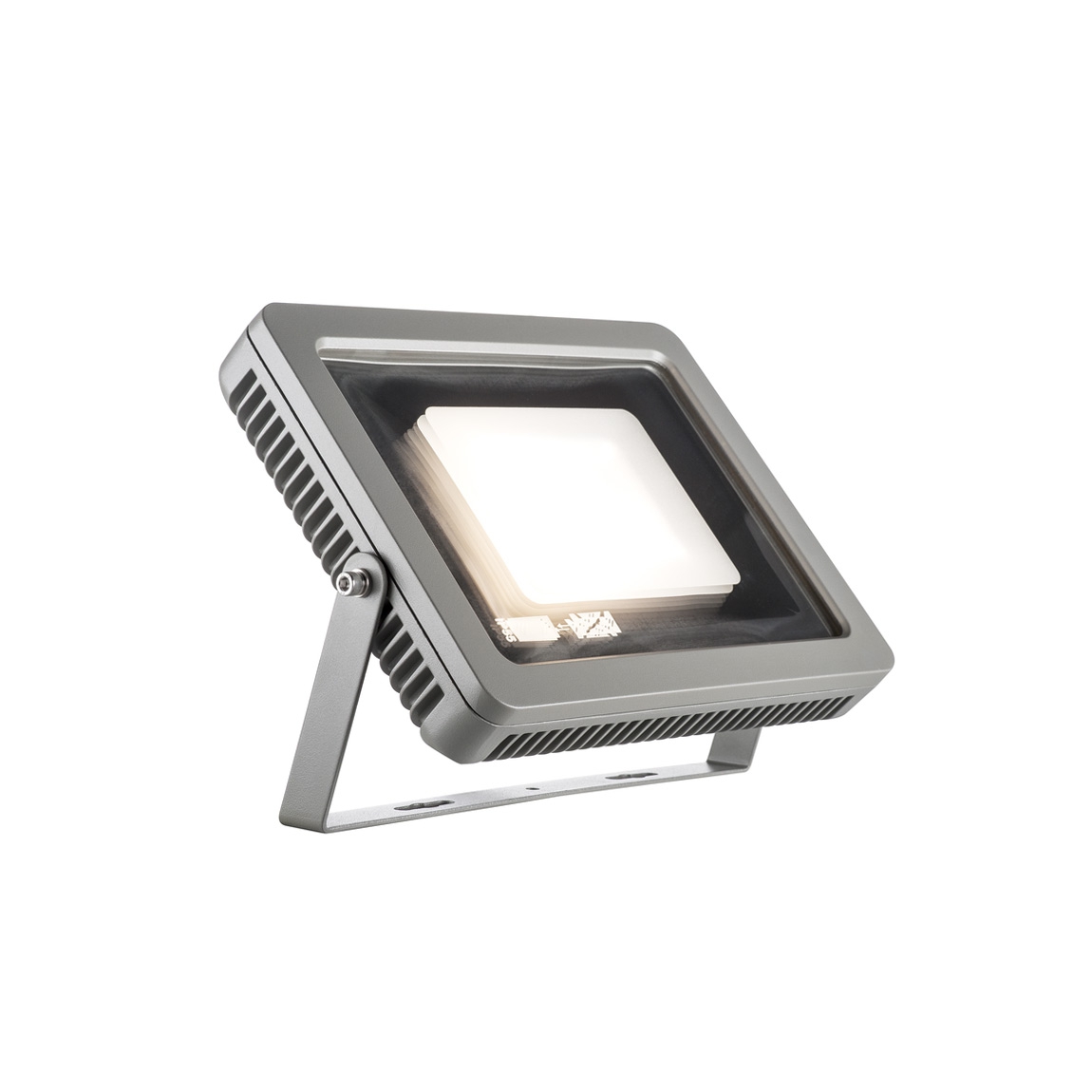 SLV 232844 SPOODI 31 светильник накладной IP55 60Вт с LED 3000К, 5100лм, 100°, кабель 2м с вилкой, серебристый