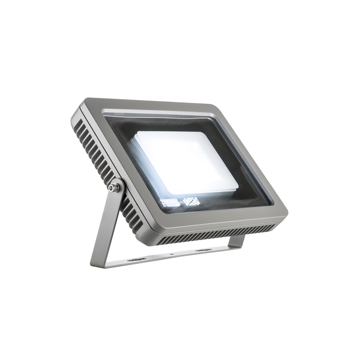 SLV 232854 SPOODI 31 светильник накладной IP55 60Вт с LED 4000К, 5500лм, 100°, кабель 2м с вилкой, серебристый