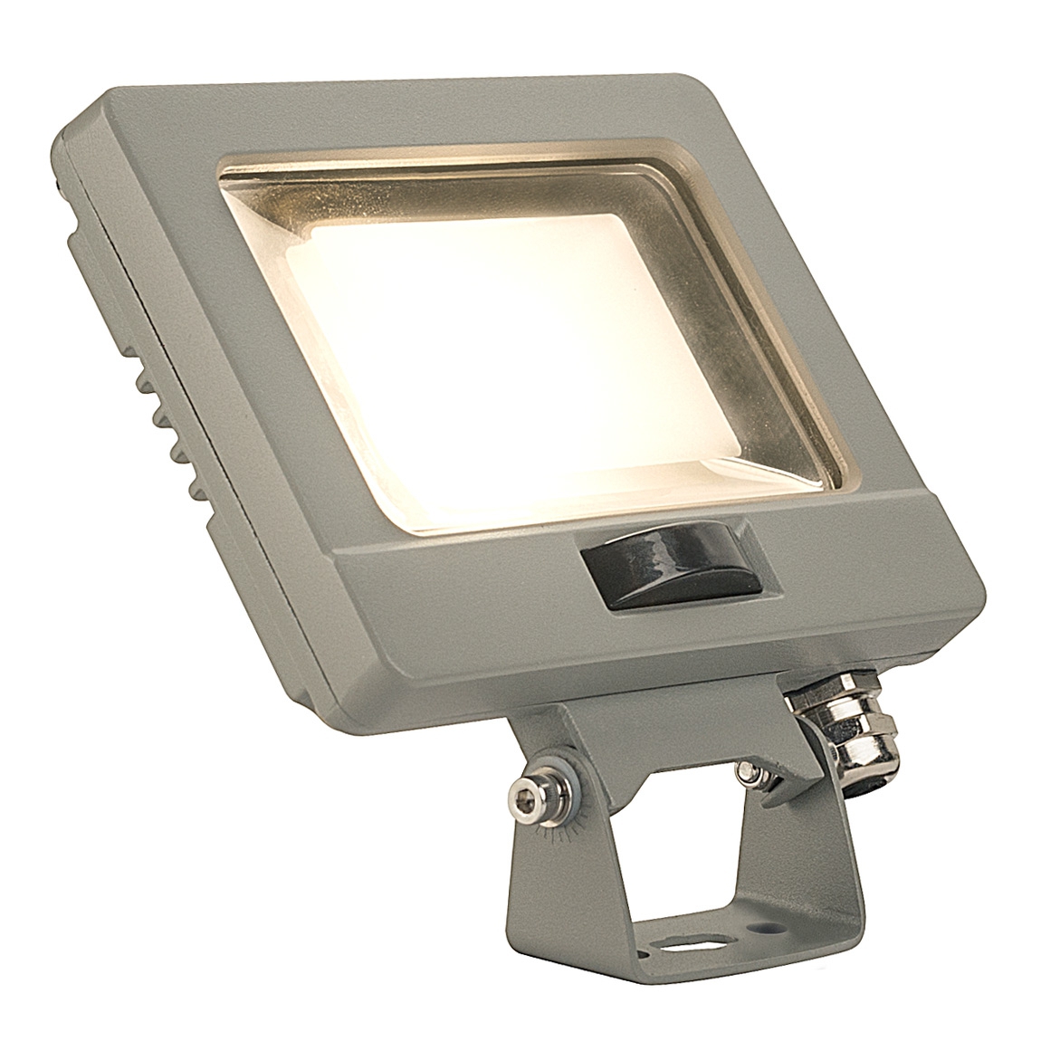 SLV 232864 SPOODI SENSOR 14 светильник IP65 11Вт с LED 3000К, 800лм, 90°, датч. движ. с ПДУ, кабель 2м, серебр.