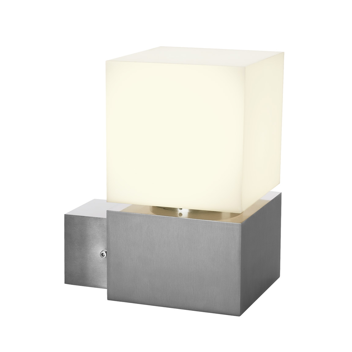 SLV 1000834 SQUARE WL LED светильник настенный IP44 12Вт с LED 3000K, 760лм,сталь/ белый