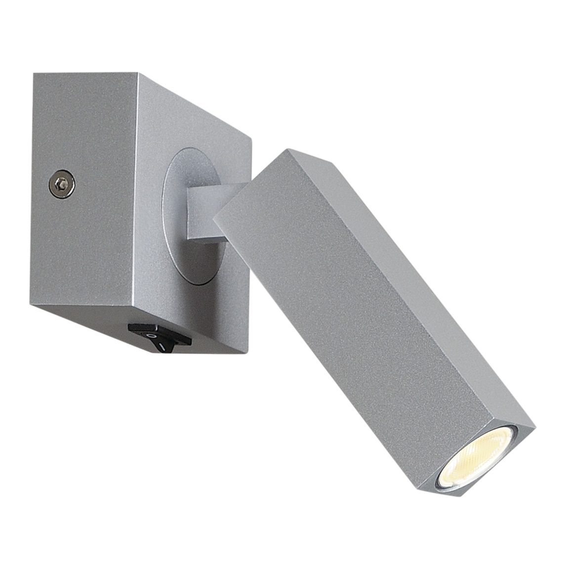 SLV 1000326 STIX светильник накладной 4.5Вт с выключателем и LED 3000К, 185лм, 30°, серебристый (ex 146272)