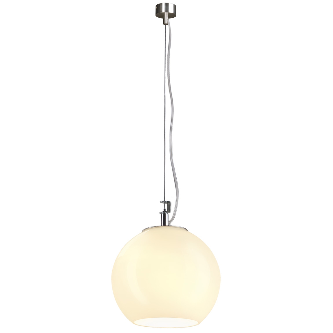 SLV 133511 SUN PD-1 светильник подвесной для лампы E27 75Вт макс., алюминий / стекло белое