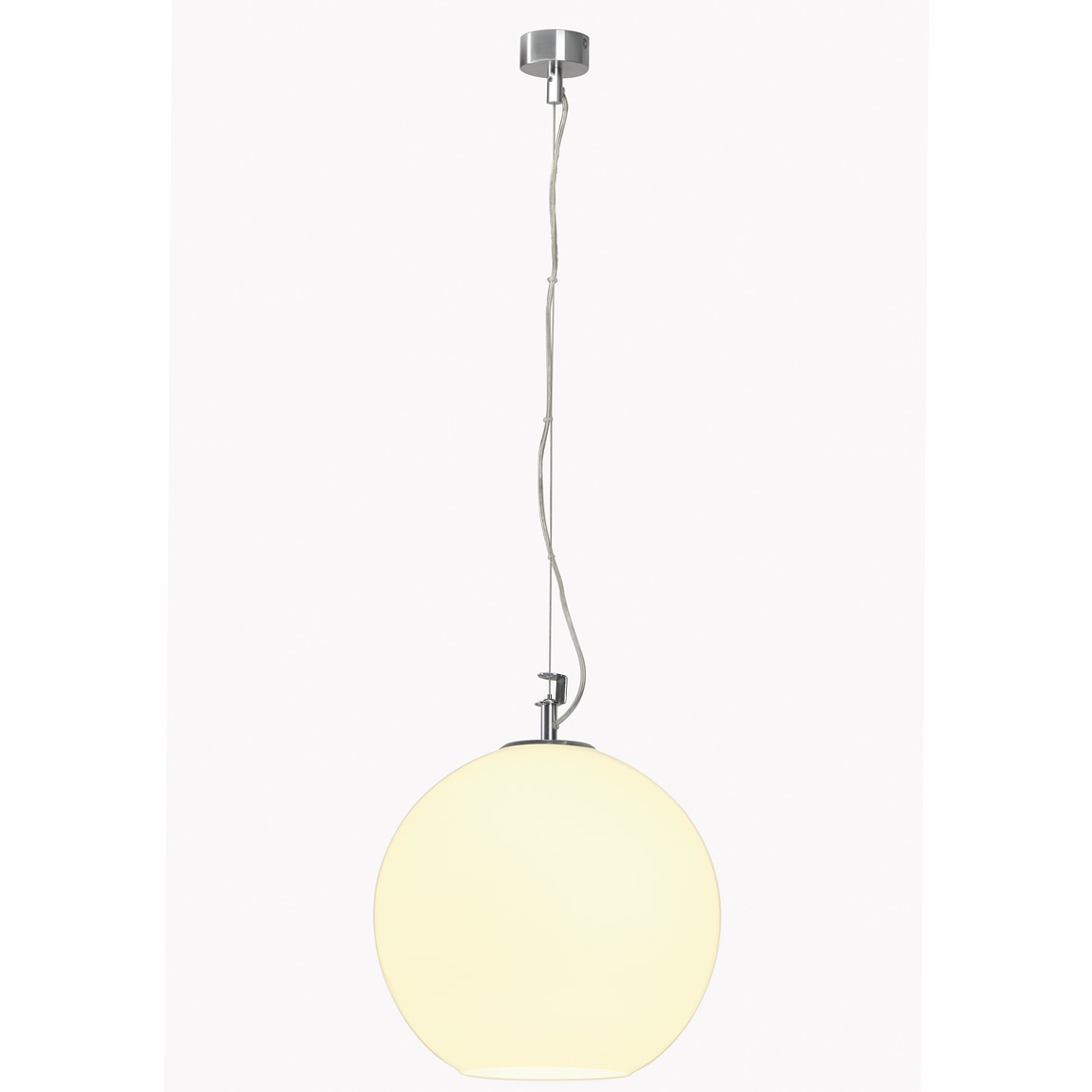 SLV 133581 BIG SUN PD-1 светильник подвесной для лампы E27 75Вт макс., алюминий / стекло белое