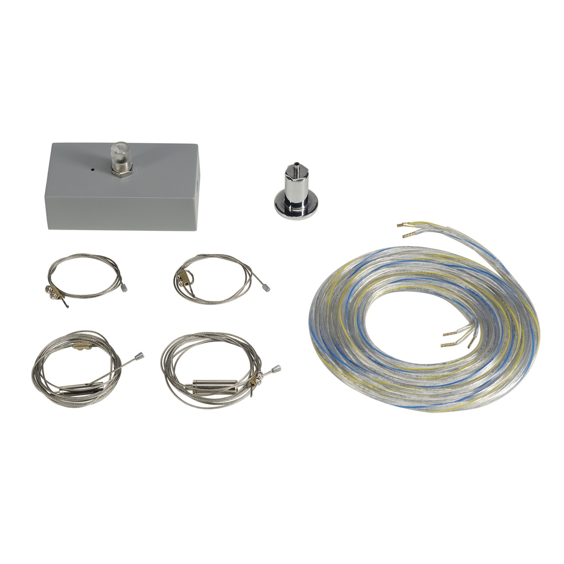 SLV 133834 MEDO 60 SQUARE T16, подвес 1.5м, серебристый