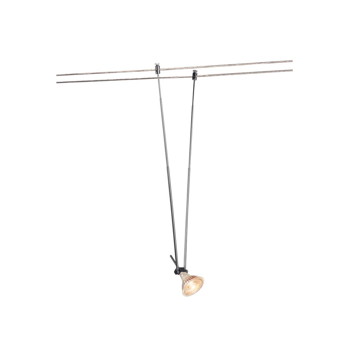 SLV 139082 TENSEO, TELESCOPE светильник 12В AC для лампы QR-C51 20Вт макс., хром