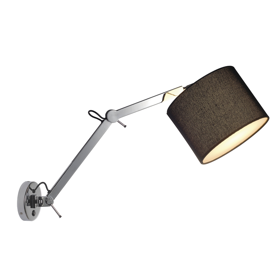 SLV 156010 TENORA WL-2 светильник настенный для лампы E27 60Вт макс., хром/ черный