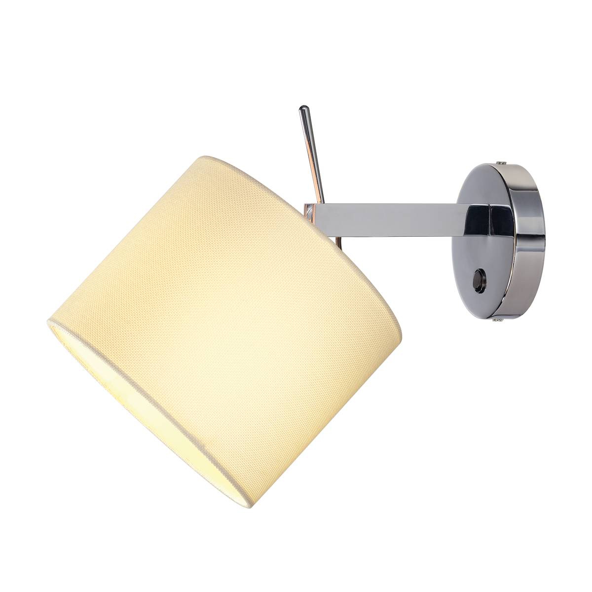 SLV 156021 TENORA WL-1 светильник настенный для лампы E27 60Вт макс., хром/ белый