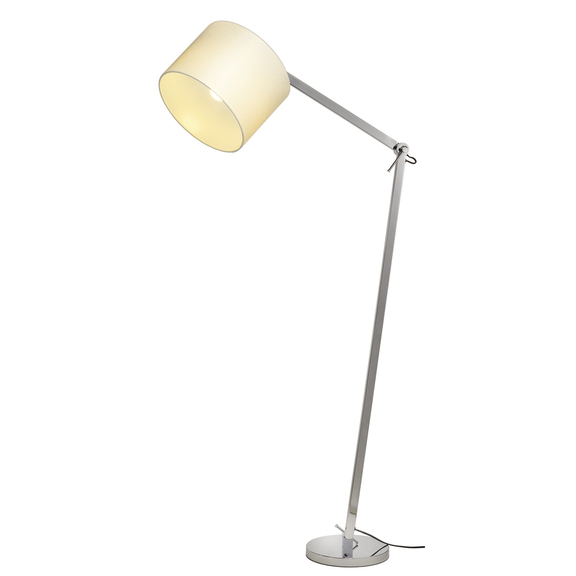 SLV 156031 TENORA FL-1 светильник напольный для лампы E27 60Вт макс., хром/ белый