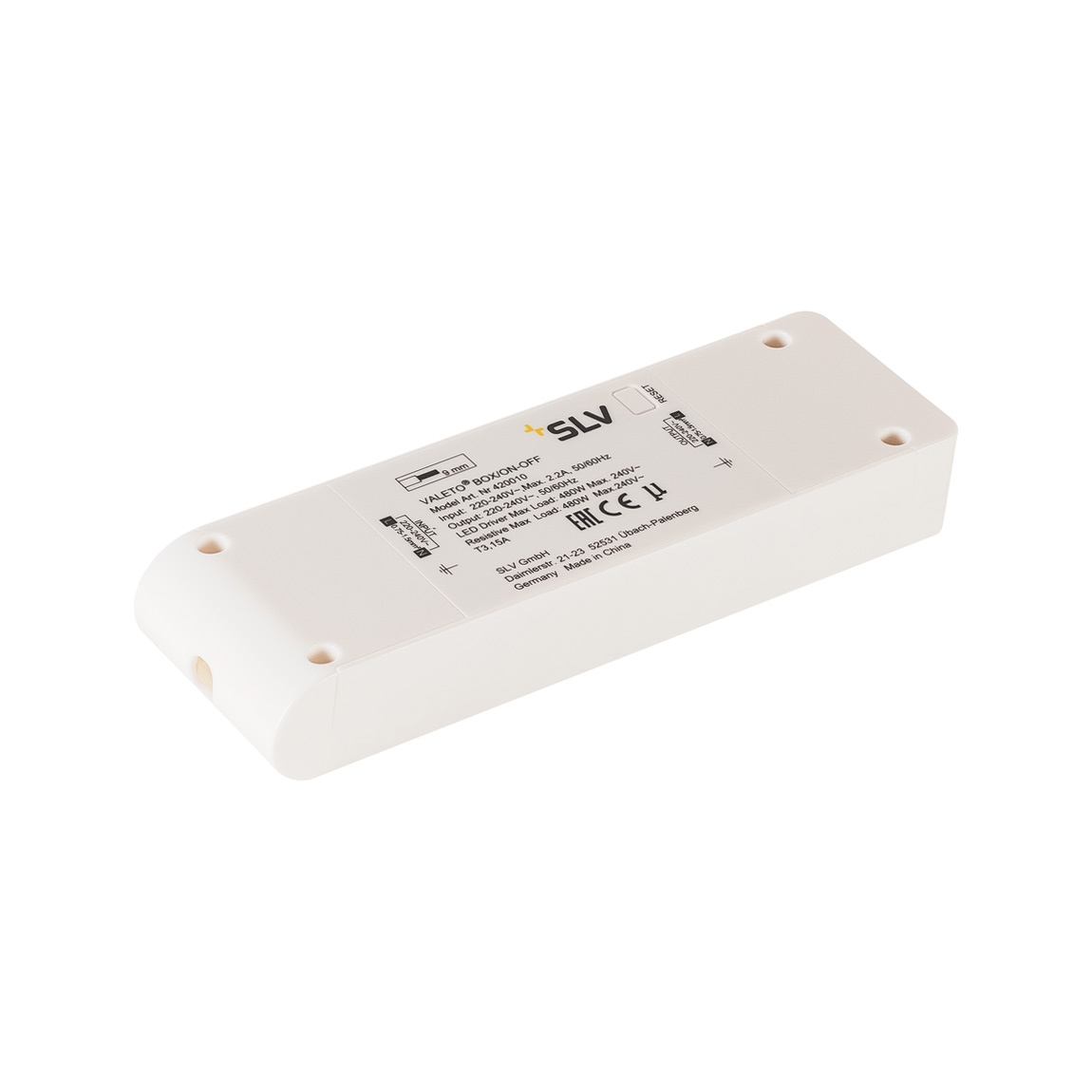 SLV 420010 SLV VALETO®, блок управления ON/OFF, 480Вт, белый