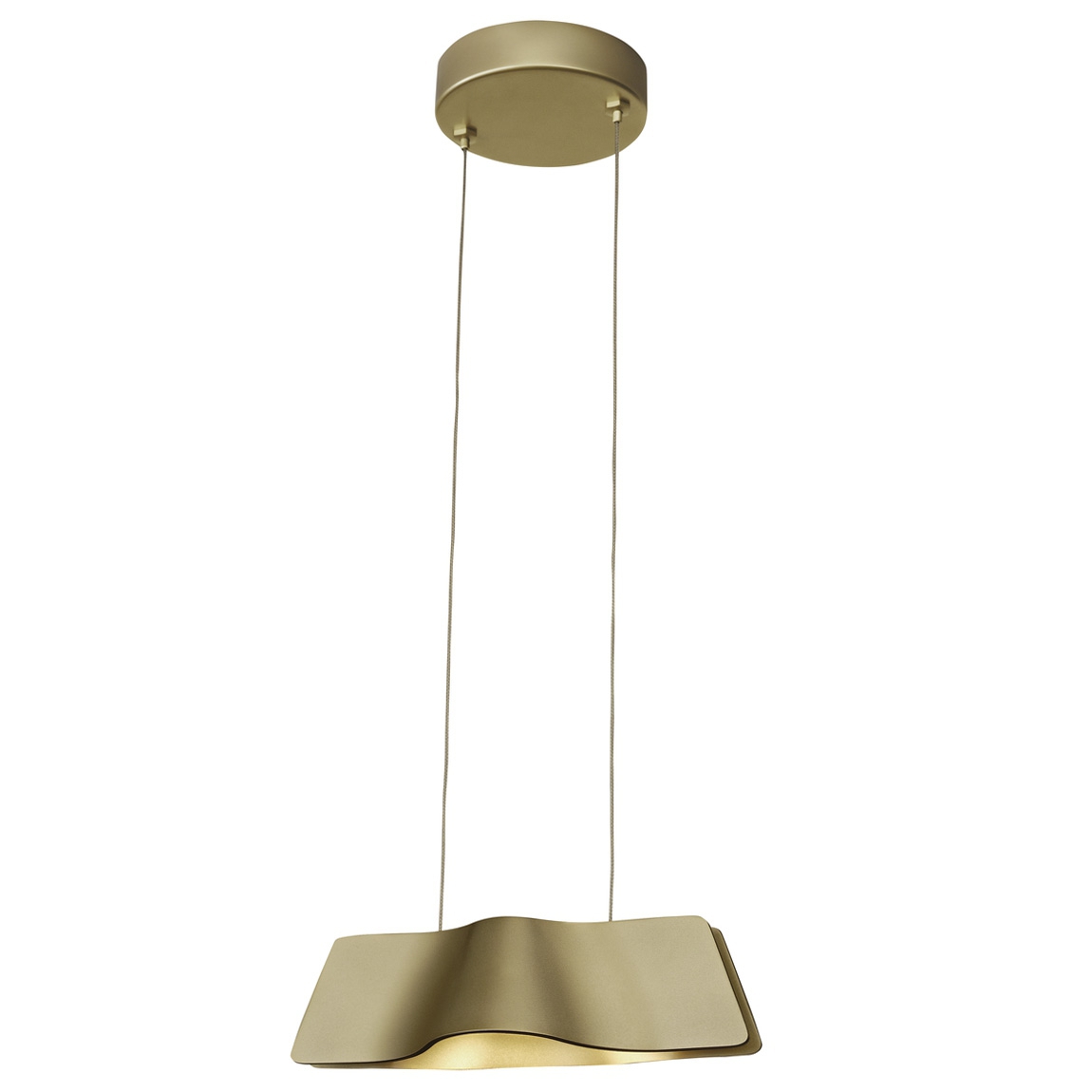 SLV 1000643 WAVE 25 PD Dim to Warm светильник подвесной 12Вт с LED 2000-3000K, 440лм, латунь