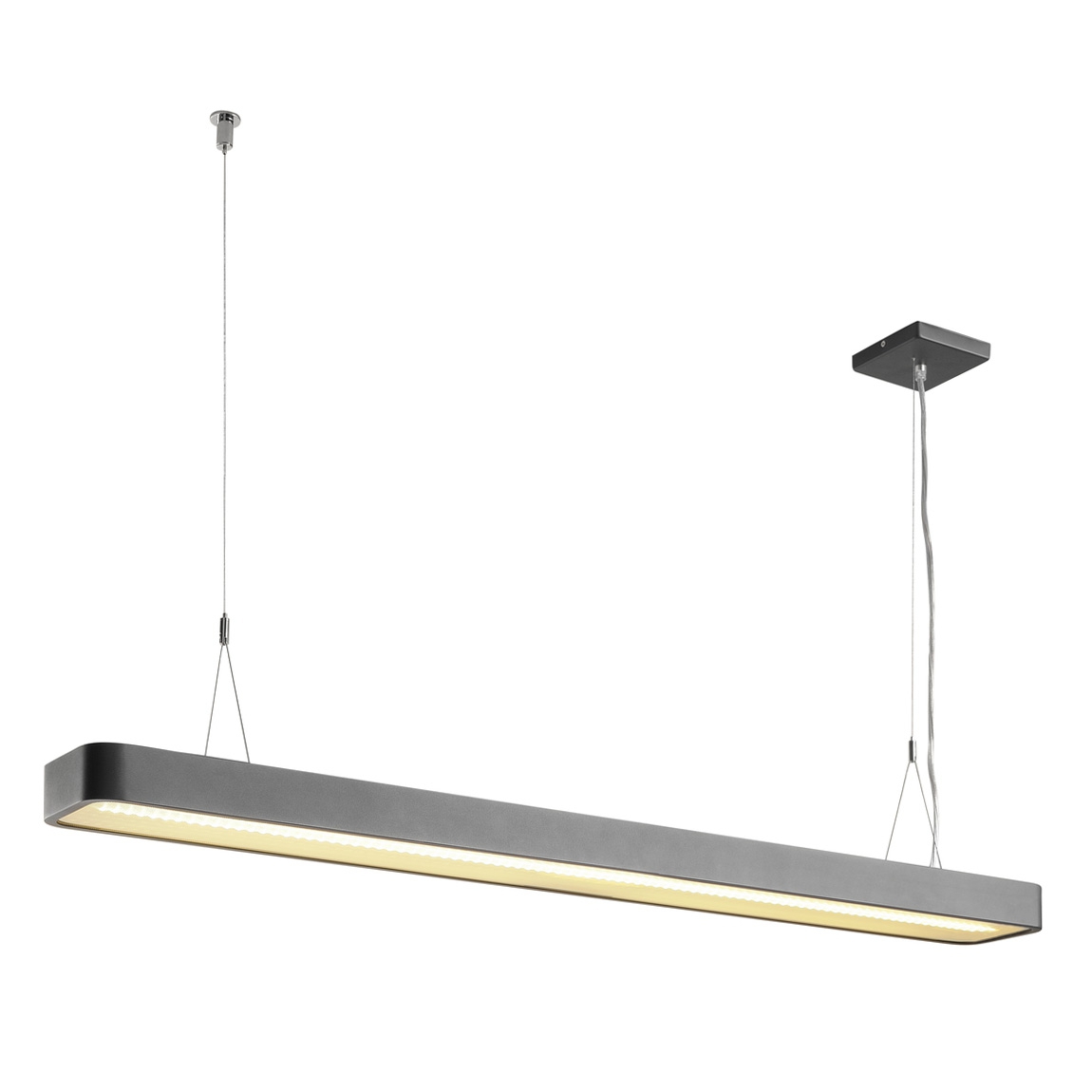 SLV 157855 WORKLIGHT PD светильник подвесной 49Вт с LED 3000К, 3600лм+1800лм, антрацит