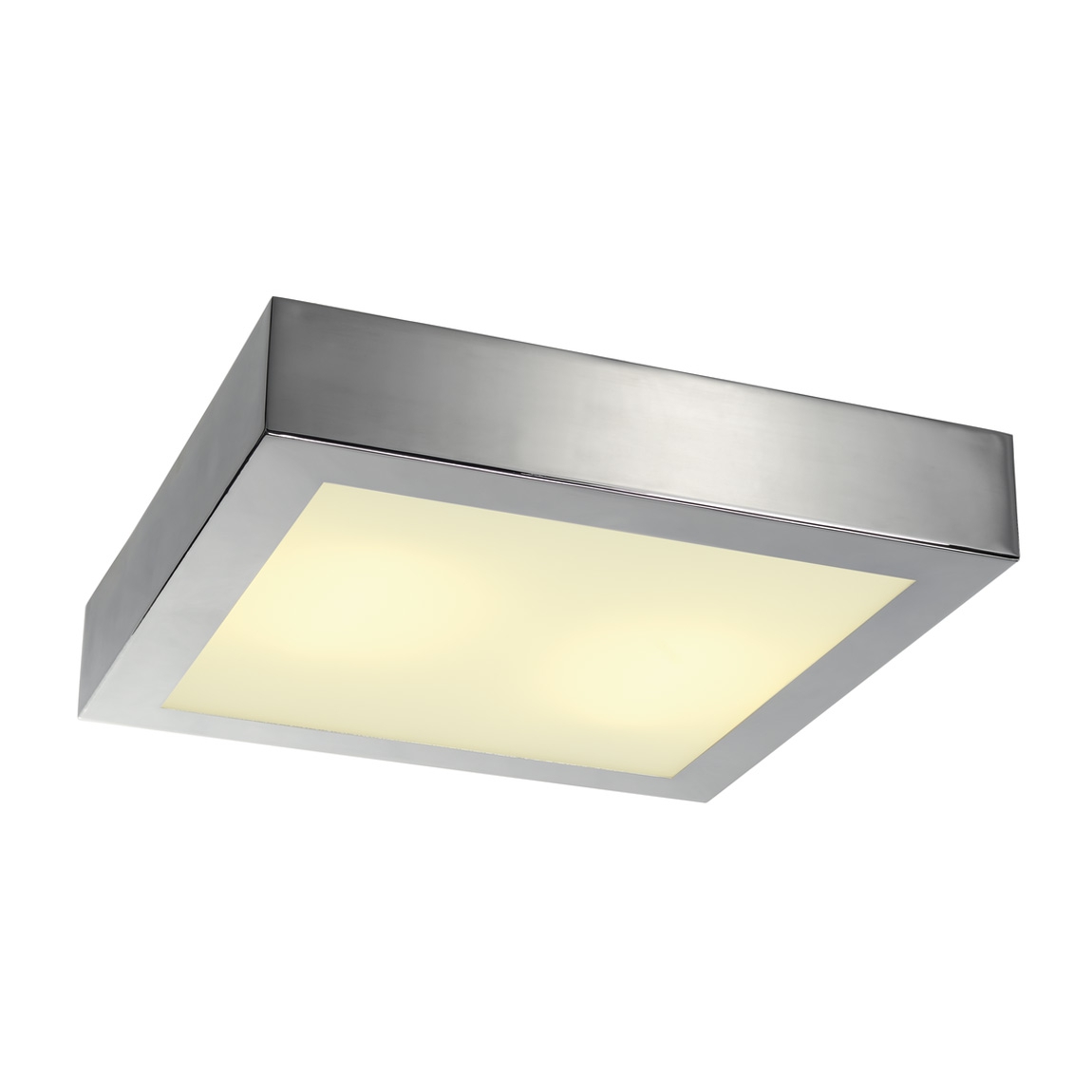 SLV 155172 XERXES CHROME светильник накладной c ЭПРА для 2-x ламп G24q-2 по 18Вт, хром/ стекло матовое