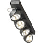 SLV 1000133 KALU 4 LED светильник накладной 60Вт с LED 3000К, 4000лм, 4х 60°, черный