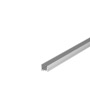 SLV 1000508 GRAZIA 20, профиль накладной стандарт с желобками, 1 м, без экрана, алюминий