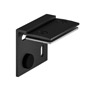 SLV 1001802 H-PROFIL, кронштейн стеновой, 2шт., черный