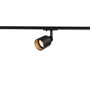SLV 1001868 1PHASE-TRACK, PURI GLASS светильник для лампы GU10 50Вт макс., черный/ стекло черное матовое