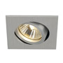 SLV 1001996 NEW TRIA 68 SQUARE GU10 CS/LS светильник встраиваемый для лампы GU10 50Вт макс., матирован. алюминий