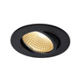 SLV 1003058 NEW TRIA 68 ROUND CS светильник встраиваемый 5.3Вт с БП и LED 2700К, 300лм, 38°, черный