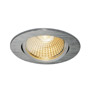 SLV 1003067 NEW TRIA 68 ROUND CS светильник встраиваемый 12Вт с БП и LED 2700К, 800лм, 38°, алюминий