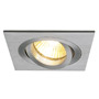 SLV 111361 NEW TRIA 78 SQUARE GU10 CS светильник встраиваемый для лампы GU10 50Вт макс., матированный алюминий