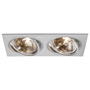 SLV 111372 NEW TRIA 300 DOUBLE QR111 CS светильник встраиваемый 12В для 2-х ламп QRB111 по 75Вт макс., м.алюм.