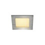 SLV 112726 FRAME BASIC LED SET светильник встраиваемый 9.4Вт с LED 3000К, 470лм, 90°, с БП, серебристый