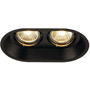 SLV 113110 HORN 2 GU10 светильник встраиваемый для 2-х ламп GU10 по 50Вт макс., матовый черный