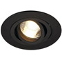 SLV 113440 NEW TRIA 78 XL ROUND GU10 CS светильник встраиваемый для лампы GU10 50Вт макс., черный