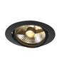SLV 113550 NEW TRIA 150 ROUND ES111 LS светильник встраиваемый для лампы ES111 75Вт макс., черный