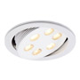 SLV 113642 TRITON 6 светильник встраиваемый с 6 PowerLED по 3Вт, 3000K, 900lm, 25°, 700mA, текстурный белый