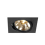 SLV 113800 NEW TRIA 150 SQUARE QR111 LS светильник встраиваемый 12В для лампы QRB111 75Вт макс., черный