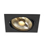 SLV 113830 NEW TRIA 150 SQUARE ES111 LS светильник встраиваемый для лампы ES111 75Вт макс., черный