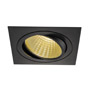 SLV 114280 NEW TRIA 150 SQUARE CS светильник встраиваемый 29Вт с БП и LED 2700К, 2210лм, 30°, 1-10В, черный