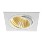 SLV 114281 NEW TRIA 150 SQUARE CS светильник встраиваемый 29Вт с БП и LED 2700К, 2275лм, 30°, 1-10В, белый